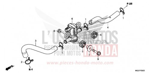 ELECTROVANNE INJECTION D'AIR CB500XAE de 2014